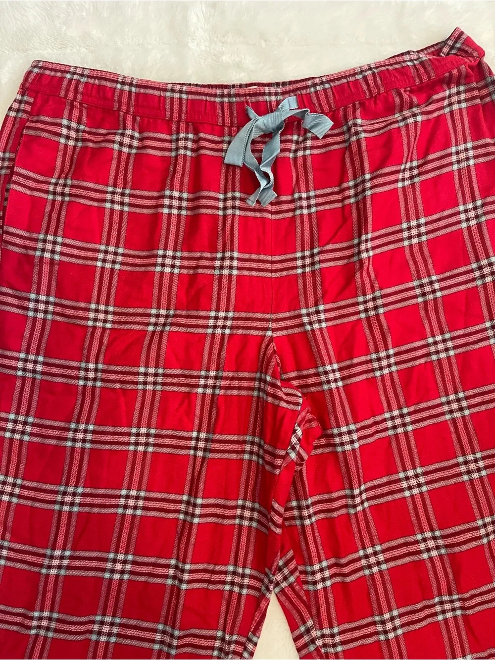 State of Day Plaid Flannel Pajama Pants Women's XXL Popplaid Tango Drawstring